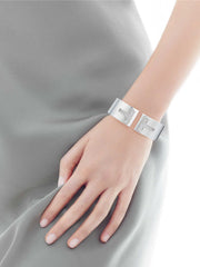 Gold/Silver Color Bracelets Bang For Women Simple Design Rhinestone Crystal Bangle Jewelry Gifts